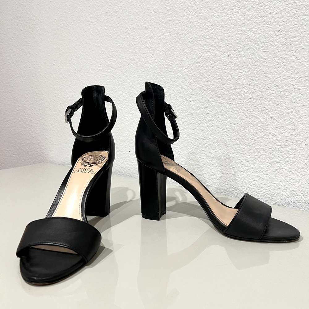 Vince Camuto Leather Ankle Strap Sandals